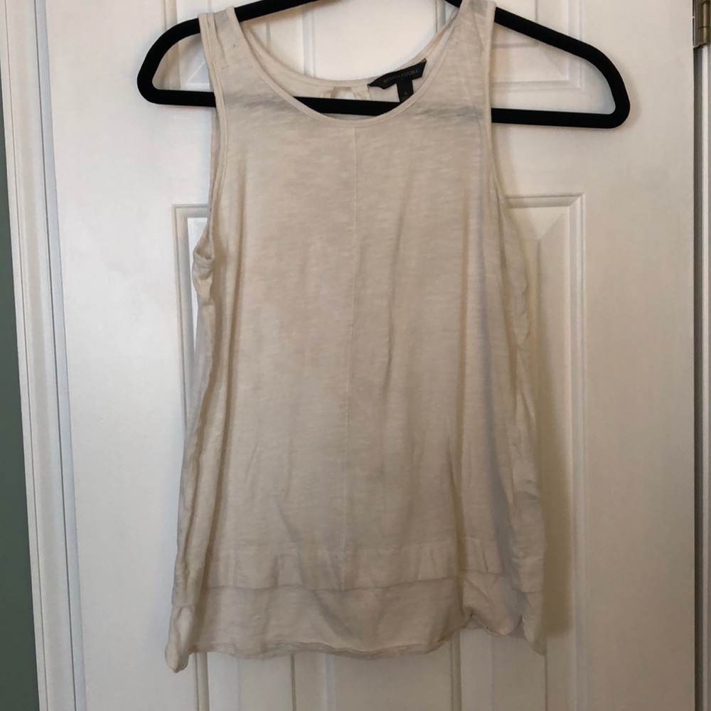 White tank top from banana republic in small